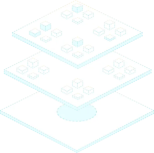 Isometric illustration of layered clinical trial data sources in Nexus Clinical
